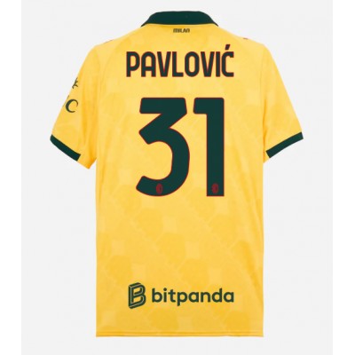 AC Milan 2025/26 Tredjetröja Herr Strahinja Pavlović #31 Kortärmad Fotbollströja 1 AC Milan 2025/26 Tredjetröja Herr Strahinja Pavlović #31 Kortärmad Fotbollströja