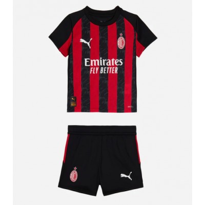AC Milan Hemmaställ Barn 2025–26 Kortärmat + Shorts