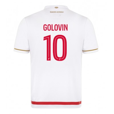 AS Monaco 2025/26 Hemmatröja Herr Aleksandr Golovin #10 Kortärmad Fotbollströja AS Monaco 2025/26 Hemmatröja Herr Aleksandr Golovin #10 Kortärmad Fotbollströja