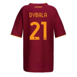 AS Roma 2025/26 Hemmatröja Dam Paulo Dybala #21 Kortärmad Fotbollströja