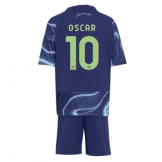 Ajax 2025/26 Bortatröja Barn Set – Oscar Gloukh #10 Kortärmad Fotbollströja med Shorts
