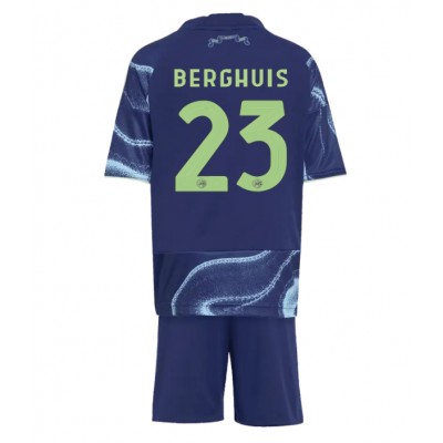 Ajax 2025/26 Bortatröja Barn Set – Steven Berghuis #23 Kortärmad Fotbollströja med Shorts Ajax 2025/26 Bortatröja Barn Set – Steven Berghuis #23 Kortärmad Fotbollströja med Shorts