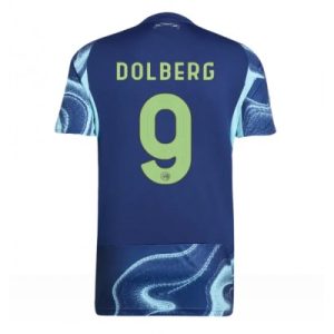 Ajax 2025/26 Bortatröja Herr Kasper Dolberg #9 Kortärmad Fotbollströja