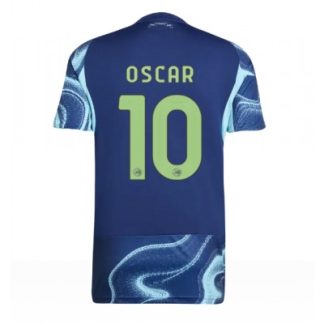 Ajax 2025/26 Bortatröja Herr Oscar Gloukh #10 Kortärmad Fotbollströja