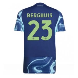 Ajax 2025/26 Bortatröja Herr Steven Berghuis #23 Kortärmad Fotbollströja
