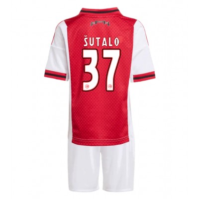 Ajax 2025/26 Hemmatröja Barn Set – Josip Šutalo #37 Kortärmad Fotbollströja med Shorts 1 Ajax 2025/26 Hemmatröja Barn Set – Josip Šutalo #37 Kortärmad Fotbollströja med Shorts