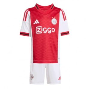 Ajax 2025/26 Hemmatröja Barn Set – Kortärmad Fotbollströja med Shorts