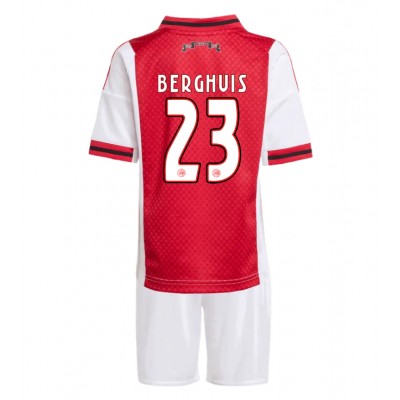Ajax 2025/26 Hemmatröja Barn Set – Steven Berghuis #23 Kortärmad Fotbollströja med Shorts 1 Ajax 2025/26 Hemmatröja Barn Set – Steven Berghuis #23 Kortärmad Fotbollströja med Shorts