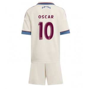 Ajax 2025/26 Tredjetröja Barn Set – Oscar Gloukh #10 Kortärmad Fotbollströja med Shorts