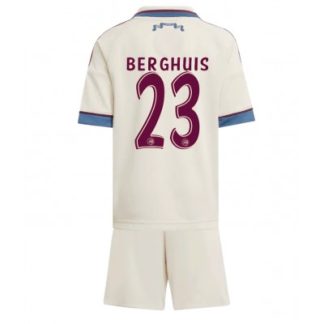 Ajax 2025/26 Tredjetröja Barn Set – Steven Berghuis #23 Kortärmad Fotbollströja med Shorts