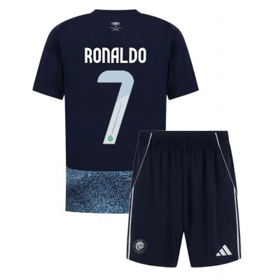 Al-Nassr 2025/26 Bortatröja Barn Set – Cristiano Ronaldo #7 Kortärmad Fotbollströja med Shorts 1 Al-Nassr 2025/26 Bortatröja Barn Set – Cristiano Ronaldo #7 Kortärmad Fotbollströja med Shorts
