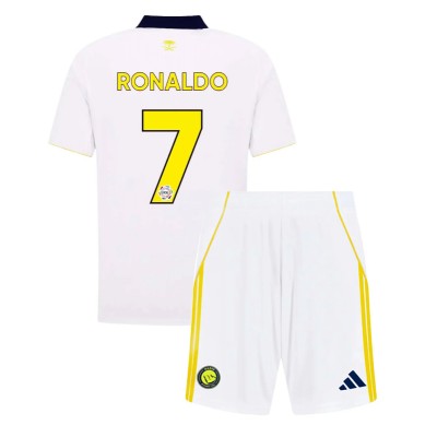 Al-Nassr 2025/26 Tredjetröja Barn Set – Cristiano Ronaldo #7 Kortärmad Fotbollströja med Shorts 1 Al-Nassr 2025/26 Tredjetröja Barn Set – Cristiano Ronaldo #7 Kortärmad Fotbollströja med Shorts