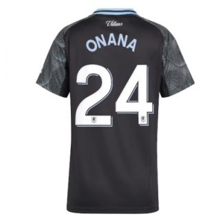 Aston Villa 2025/26 Bortatröja Dam Amadou Onana #24 Kortärmad Fotbollströja