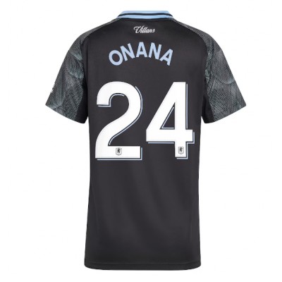 Aston Villa 2025/26 Bortatröja Dam Amadou Onana #24 Kortärmad Fotbollströja 1 Aston Villa 2025/26 Bortatröja Dam Amadou Onana #24 Kortärmad Fotbollströja