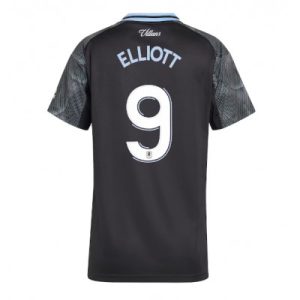 Aston Villa 2025/26 Bortatröja Dam Harvey Elliott #9 Kortärmad Fotbollströja