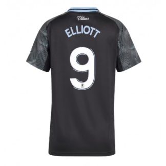 Aston Villa 2025/26 Bortatröja Dam Harvey Elliott #9 Kortärmad Fotbollströja