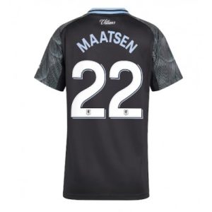 Aston Villa 2025/26 Bortatröja Dam Ian Maatsen #22 Kortärmad Fotbollströja