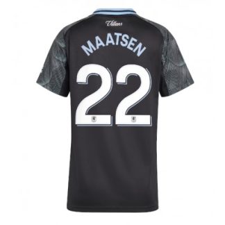 Aston Villa 2025/26 Bortatröja Dam Ian Maatsen #22 Kortärmad Fotbollströja