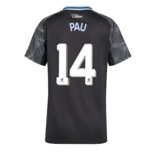 Aston Villa 2025/26 Bortatröja Dam Pau Torres #14 Kortärmad Fotbollströja