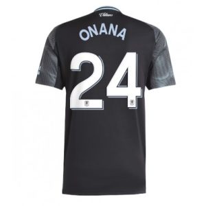 Aston Villa 2025/26 Bortatröja Herr Amadou Onana #24 Kortärmad Fotbollströja