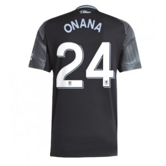 Aston Villa 2025/26 Bortatröja Herr Amadou Onana #24 Kortärmad Fotbollströja