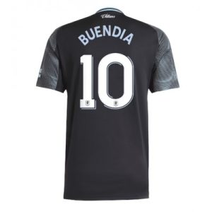 Aston Villa 2025/26 Bortatröja Herr Emiliano Buendia #10 Kortärmad Fotbollströja