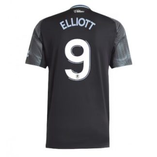 Aston Villa 2025/26 Bortatröja Herr Harvey Elliott #9 Kortärmad Fotbollströja