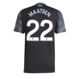 Aston Villa 2025/26 Bortatröja Herr Ian Maatsen #22 Kortärmad Fotbollströja