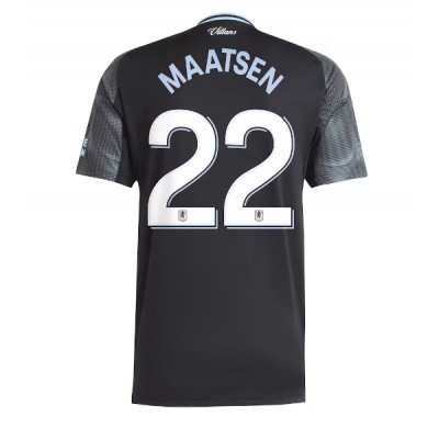 Aston Villa 2025/26 Bortatröja Herr Ian Maatsen #22 Kortärmad Fotbollströja