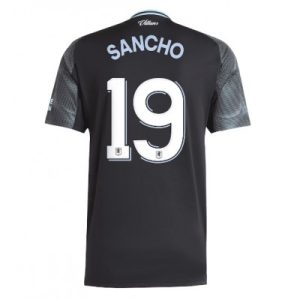 Aston Villa 2025/26 Bortatröja Herr Jadon Sancho #19 Kortärmad Fotbollströja