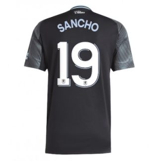 Aston Villa 2025/26 Bortatröja Herr Jadon Sancho #19 Kortärmad Fotbollströja