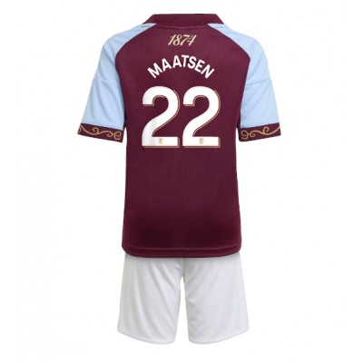 Aston Villa 2025/26 Hemmatröja Barn Set – Ian Maatsen #22 Kortärmad Fotbollströja med Shorts 1 Aston Villa 2025/26 Hemmatröja Barn Set – Ian Maatsen #22 Kortärmad Fotbollströja med Shorts