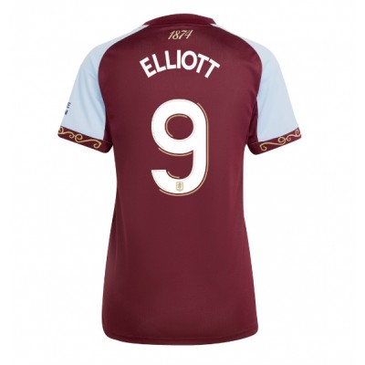 Aston Villa 2025/26 Hemmatröja Dam Harvey Elliott #9 Kortärmad Fotbollströja 1 Aston Villa 2025/26 Hemmatröja Dam Harvey Elliott #9 Kortärmad Fotbollströja