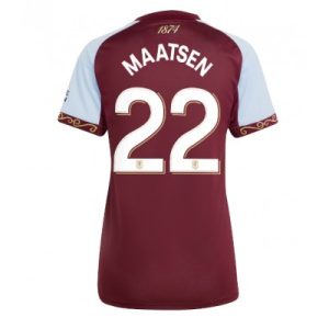 Aston Villa 2025/26 Hemmatröja Dam Ian Maatsen #22 Kortärmad Fotbollströja