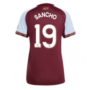 Aston Villa 2025/26 Hemmatröja Dam Jadon Sancho #19 Kortärmad Fotbollströja