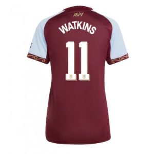Aston Villa 2025/26 Hemmatröja Dam Ollie Watkins #11 Kortärmad Fotbollströja