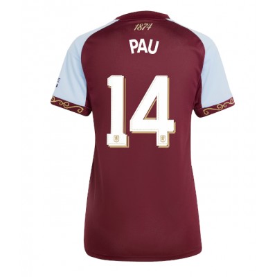 Aston Villa 2025/26 Hemmatröja Dam Pau Torres #14 Kortärmad Fotbollströja