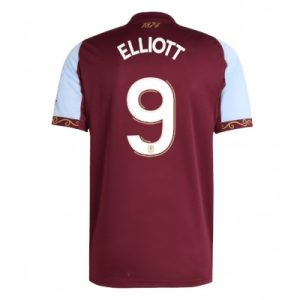 Aston Villa 2025/26 Hemmatröja Herr Harvey Elliott #9 Kortärmad Fotbollströja