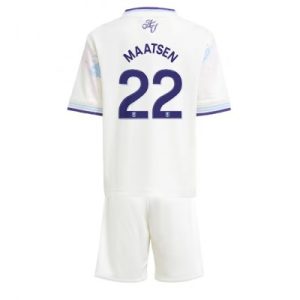 Aston Villa 2025/26 Tredjetröja Barn Set – Ian Maatsen #22 Kortärmad Fotbollströja med Shorts