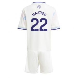 Aston Villa 2025/26 Tredjetröja Barn Set – Ian Maatsen #22 Kortärmad Fotbollströja med Shorts