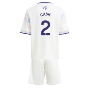 Aston Villa 2025/26 Tredjetröja Barn Set – Matty Cash #2 Kortärmad Fotbollströja med Shorts