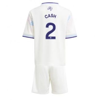 Aston Villa 2025/26 Tredjetröja Barn Set – Matty Cash #2 Kortärmad Fotbollströja med Shorts
