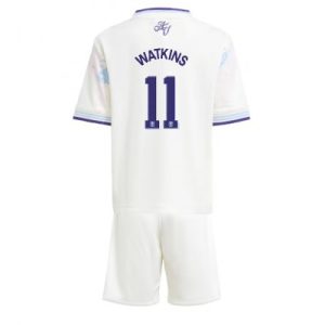 Aston Villa 2025/26 Tredjetröja Barn Set – Ollie Watkins #11 Kortärmad Fotbollströja med Shorts