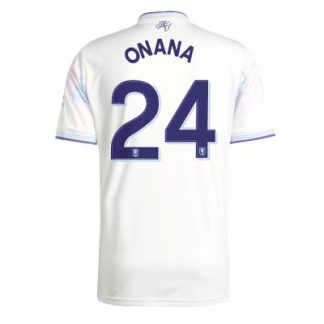 Aston Villa 2025/26 Tredjetröja Herr Amadou Onana #24 Kortärmad Fotbollströja