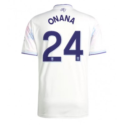 Aston Villa 2025/26 Tredjetröja Herr Amadou Onana #24 Kortärmad Fotbollströja 1 Aston Villa 2025/26 Tredjetröja Herr Amadou Onana #24 Kortärmad Fotbollströja
