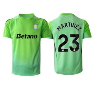 Aston Villa Målvaktströja 2025/26 Emiliano Martínez #23 Borta Grön Kortärmad