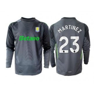 Aston Villa Målvaktströja 2025/26 – Emiliano Martínez #23 – Hemma Svart Långärmad