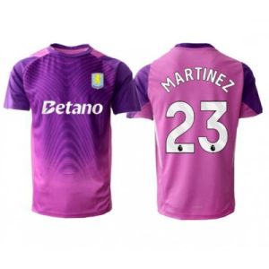 Aston Villa Målvaktströja 2025/26 Emiliano Martínez #23 Tredje Lila Kortärmad