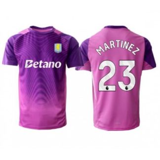 Aston Villa Målvaktströja 2025/26 Emiliano Martínez #23 Tredje Lila Kortärmad