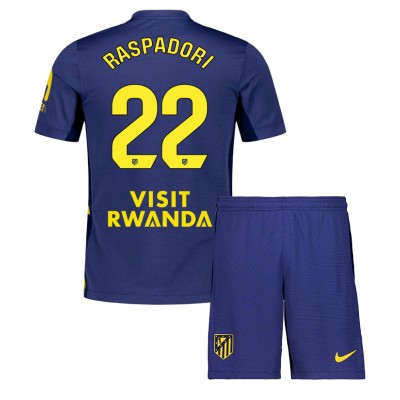 Atlético Madrid 2025-26 Bortaställ Barn Giacomo Raspadori #22 Tröja + Shorts 1 Atlético Madrid 2025-26 Bortaställ Barn Giacomo Raspadori #22 Tröja + Shorts